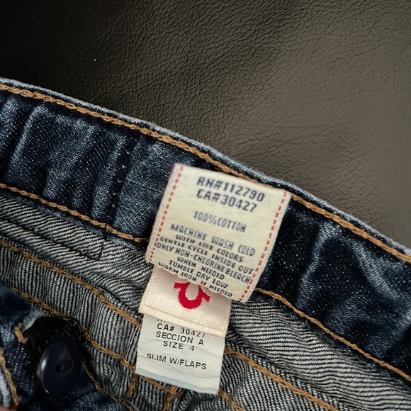 Kids True Religion jeans, size 4 - Picture 3 of 6